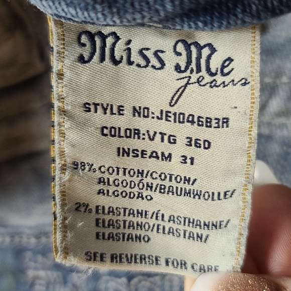 Miss Me Jeans Signature Boot Style JE104583R - Picture 7 of 12